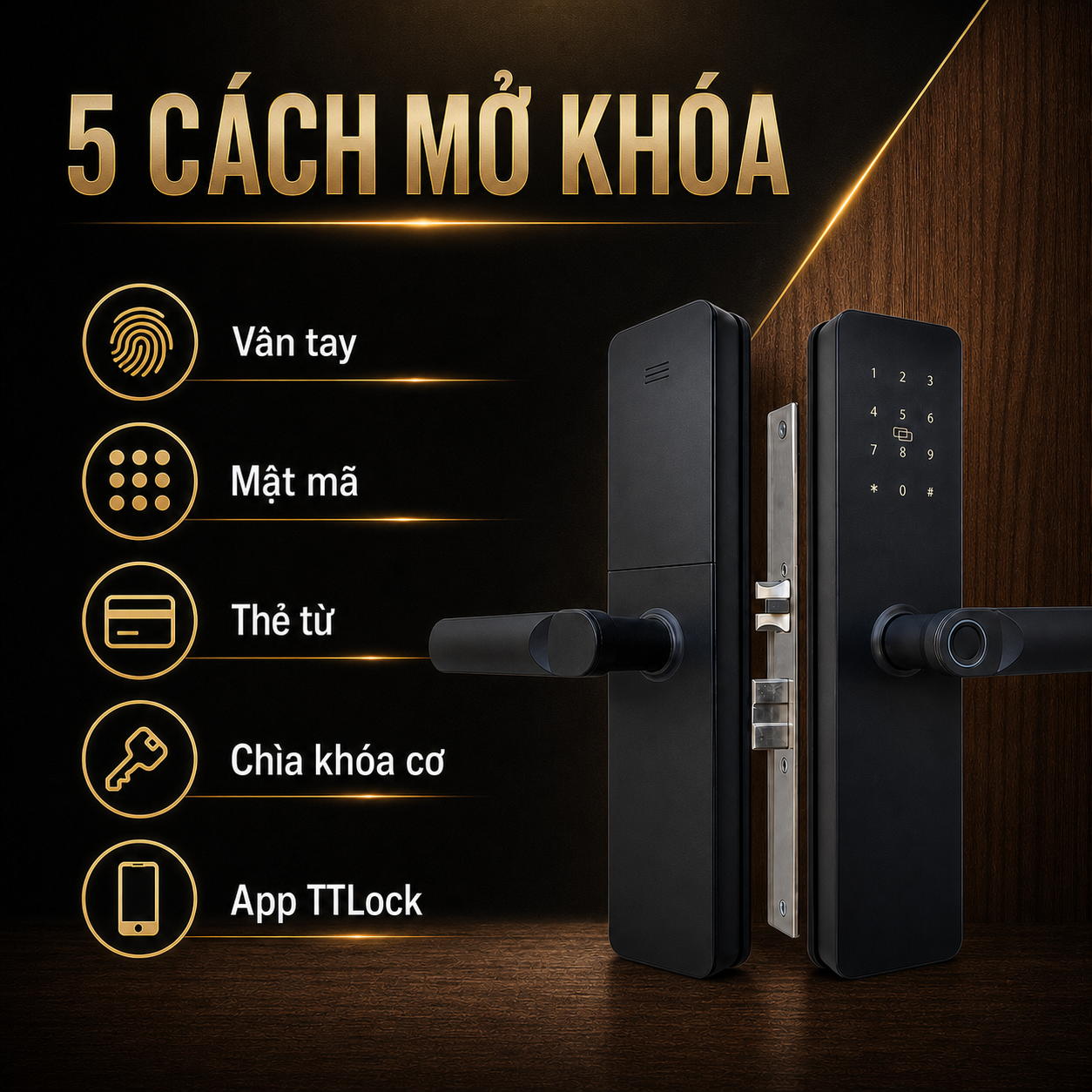 Các cách mở khóa của APPLOCK A5