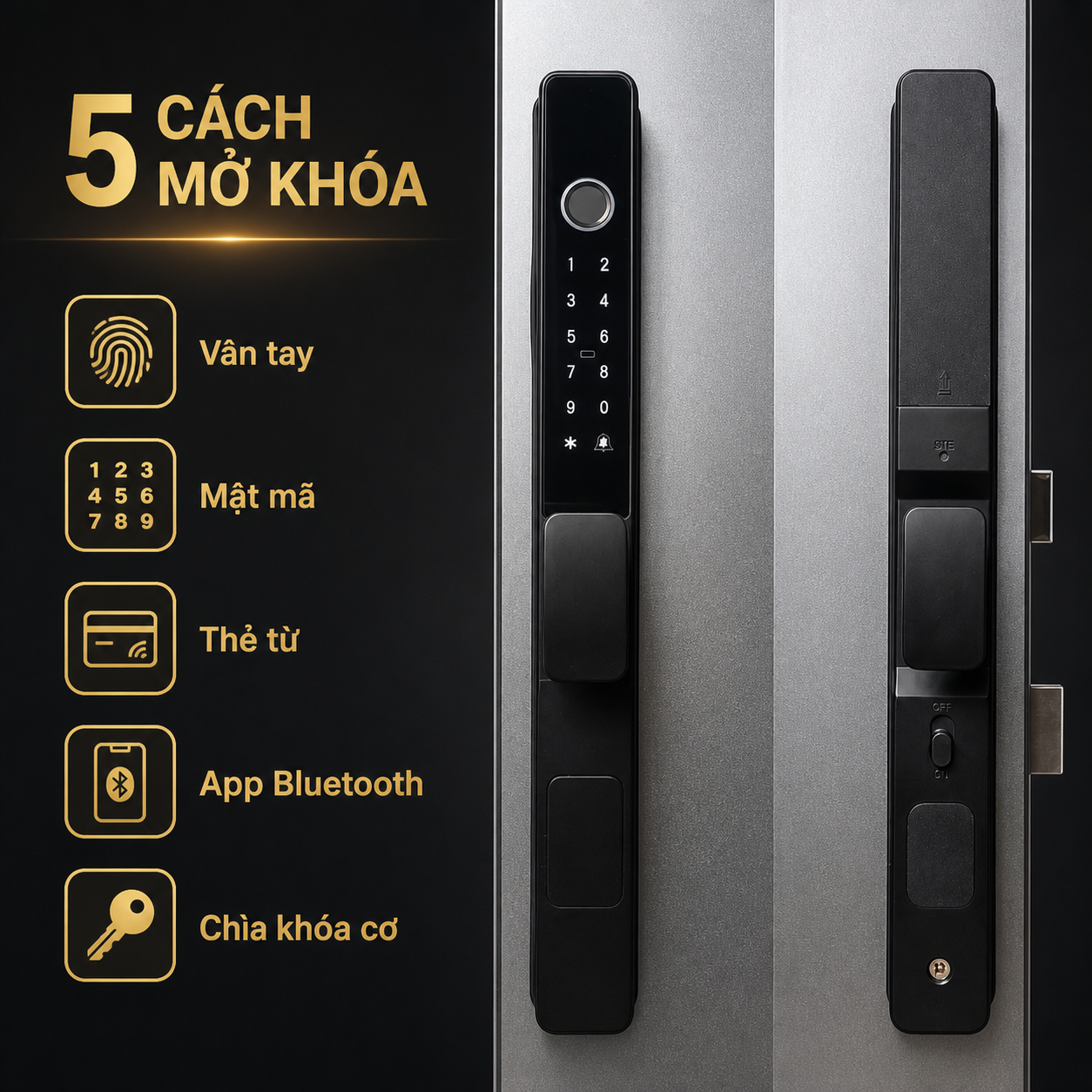 Các cách mở khóa của APPLOCK AXF-011